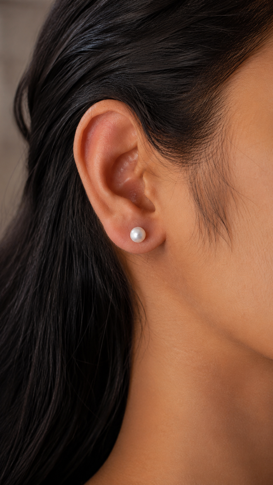 pearl & geometric dual earring set pearl & geometric dual earring set