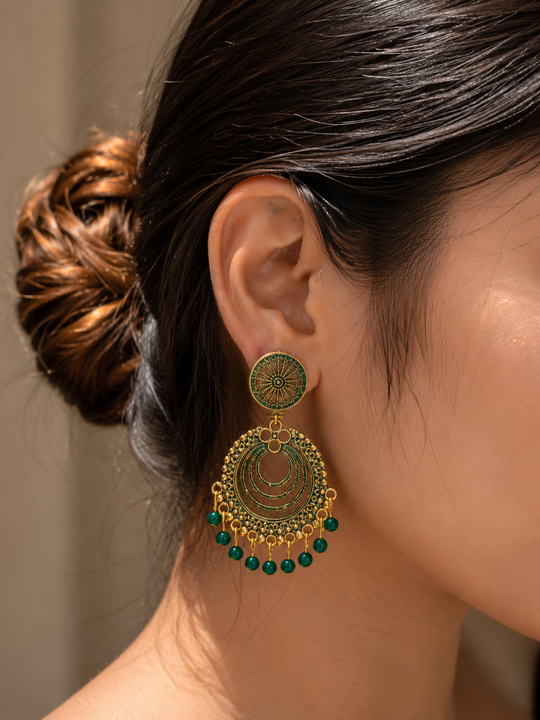 pearl chandbali jhumka earrings pearl chandbali jhumka earrings